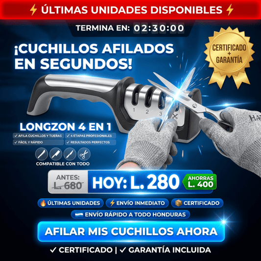 Afilador de Cuchillos Profesional 3 Etapas Manual | EdgeMaster Pro AMAZON CON GARANTIA EXTENDIDA Y CERTIFICACIÓNN - Inversiones Alkosto
