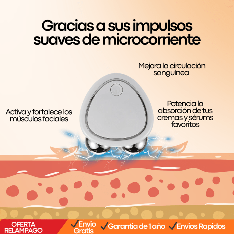 LumiLift™ Masajeador Facial de Microcorriente – Efecto Lifting Instantáneo + GARANTIA 1 AÑO - Tiendu Honduras