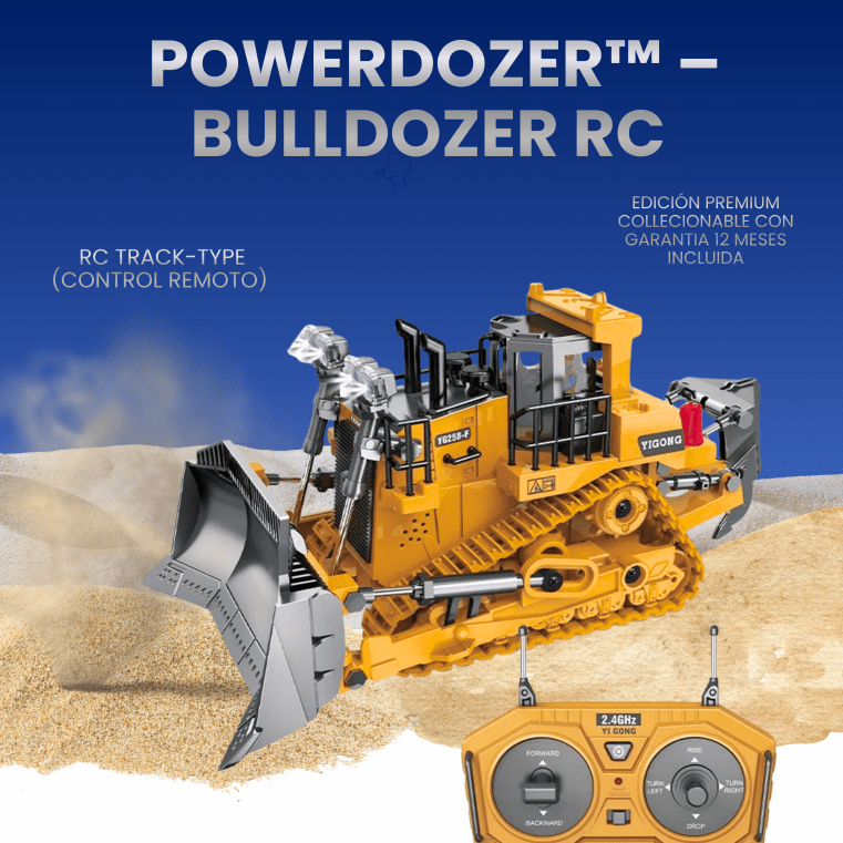 PowerDozer™ – Bulldozer RC Edición Premium Collecionable Con Garantia 12 meses incluida - Alkosto Honduras
