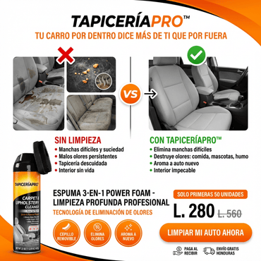 TapiceríaPro™ Espuma Limpieza Profunda Amazon Armorall Certificado con Garantia - Inversiones Alkosto