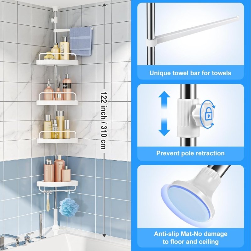 WallShower™ – Esquinero Premium para Baño + GARANTIA EXTENDIDA - Tiendu Honduras