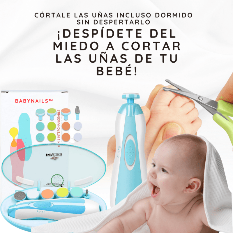 BabyNails™ – Pulidor de Uñas Eléctrico Seguro y Suave para Bebés + Garantia Extendida - Tiendu Honduras