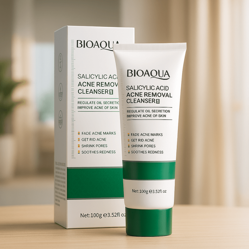 Bioaqua ClearSkin™ Cleanser Coreano Limpiador Facial Antiacné con Ácido Salicílico – 100g - Tiendu Honduras