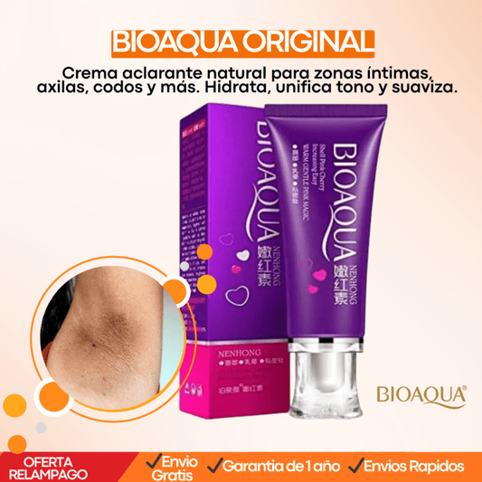 BIOAQUA ORIGINA MAS GARANTIA Crema Aclarante Coreana con Colágeno para Zonas Íntimas, Axilas Labios y Todo el Cuerpo - Tiendu Honduras