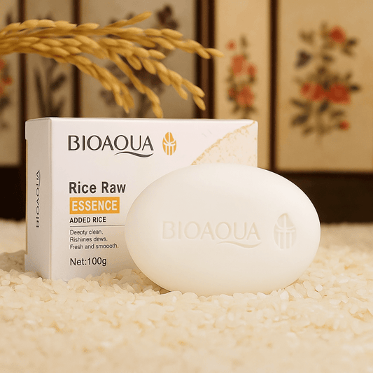 Bioaqua RiceGlow™ Bar Jabón Facial Iluminador con Esencia de Arroz – 100g - Tiendu Honduras
