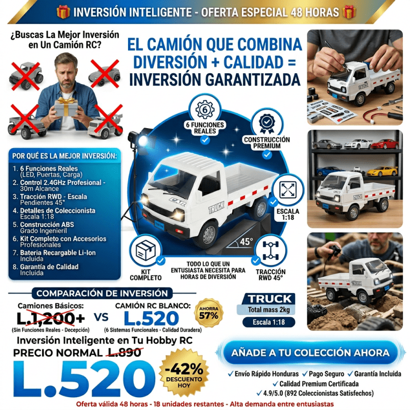 Camión RC Todoterreno 4x4 TitanCrawler Control Remoto |Amazon con Garantía incluida - Inversiones Alkosto