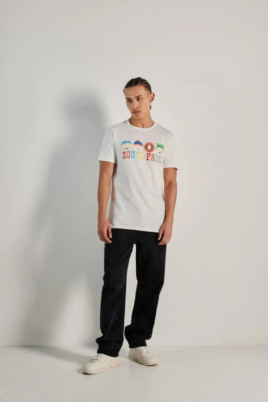 Camiseta unicolor con diseño de South Park y manga corta - Tiendu Honduras