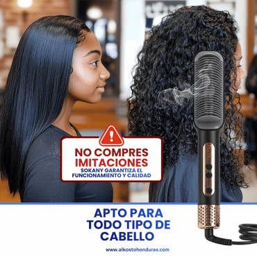 Cepillo Alisador Premium de Alta Temperatura SOKANY - INVERSIONES ALKOSTO