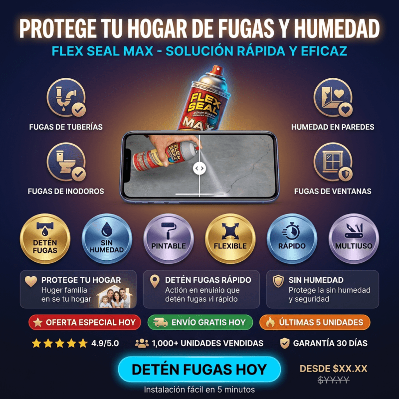FlexSeal Pro – Spray Sellador Impermeable Antifugas - Inversiones Alkosto