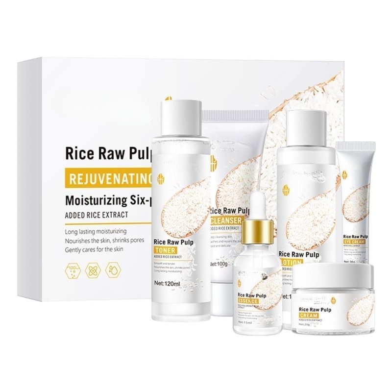 GlowRice™ – Kit Facial Coreano de Arroz BIOAQUA(6 pasos completos) 100% ORIGINAL GARANTIA EXTENDIDA - Tiendu Honduras