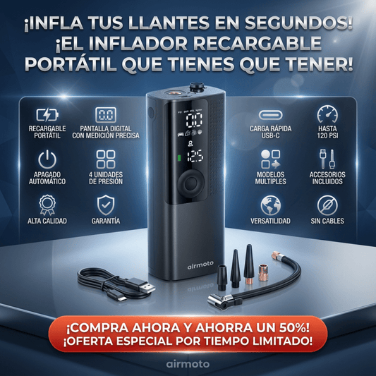 INFLADOR MULTIUSOS PORTÁTIL RECARGABLE CON GARANTÍA Y CERTIFICACIÓN - Inversiones Alkosto