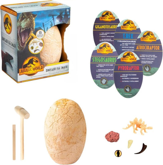 Jurassic World Huevo de Dinosaurio para Niños, Incluye 5 Sorpresas, Juguete Fósil Arqueológico Dinosaurios Cavar Excavaciones, Dinosaurio Regalo para Niños - Tiendu Honduras