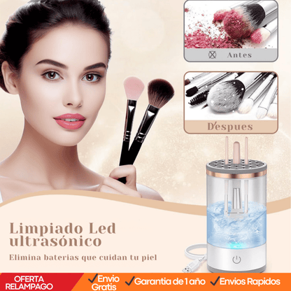 Limpiador Eléctrico de Brochas de Maquillaje – Limpieza Rápida y Profunda - Tiendu Honduras
