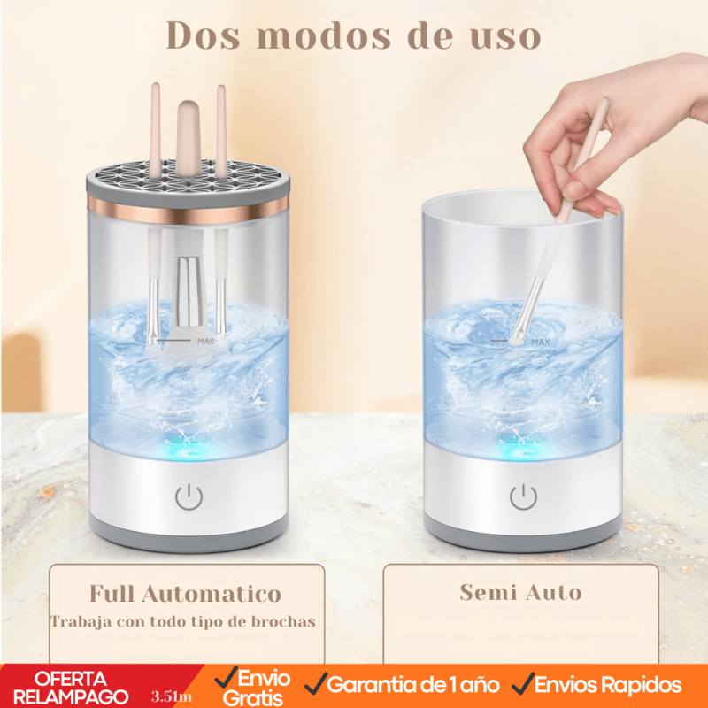 Limpiador Eléctrico de Brochas de Maquillaje – Limpieza Rápida y Profunda - Tiendu Honduras