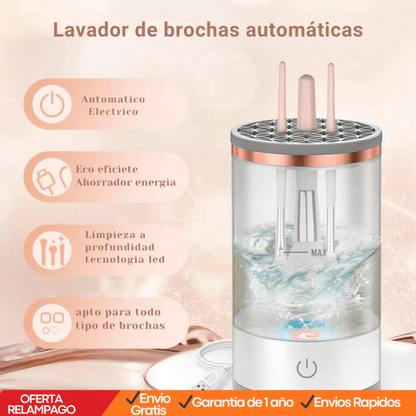 Limpiador Eléctrico de Brochas de Maquillaje – Limpieza Rápida y Profunda - Tiendu Honduras