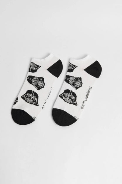 Medias blancas tobilleras de Star Wars con contrastes - Tiendu Honduras