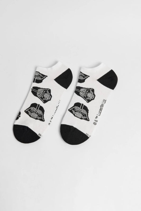 Medias blancas tobilleras de Star Wars con contrastes - Tiendu Honduras