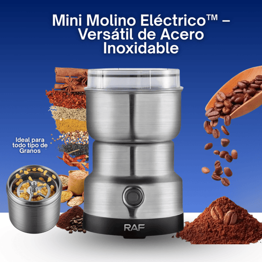 MOLINO ELÉCTRICO DE ACERO INOXIDABLE (GRANOS / MAÍZ / Y MAS ) MAS GARANTIA INCLUIDA - Inversiones Alkosto