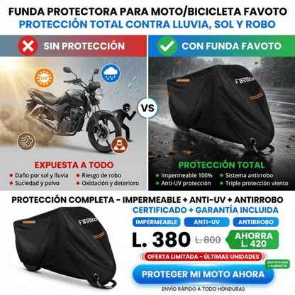 MotoShield Pro – Cobertor Impermeable Reflectante para Motocicleta amazon Certificado y con Garantia - Inversiones Alkosto