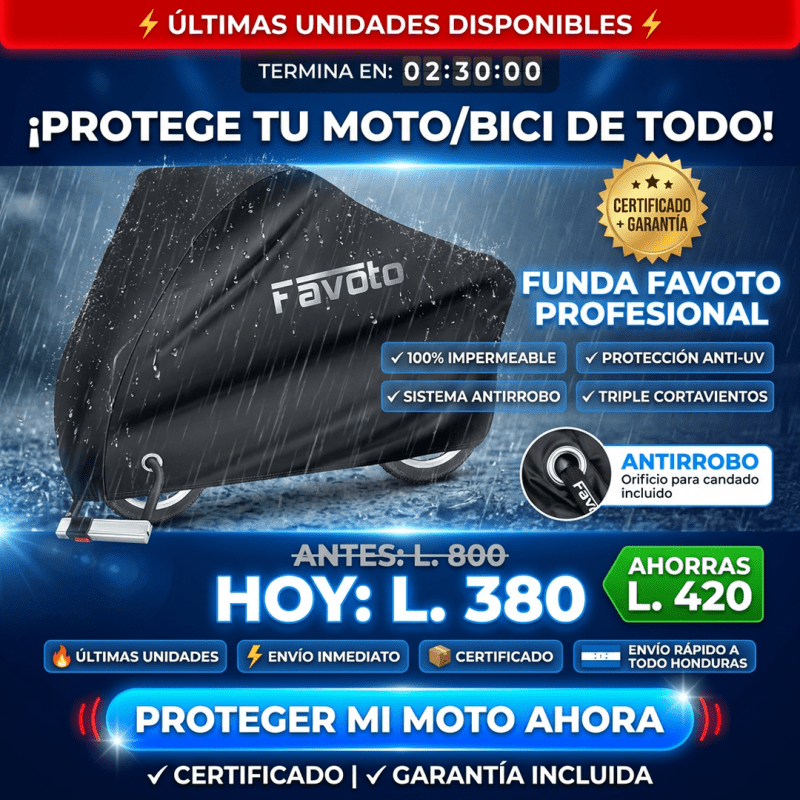 MotoShield Pro – Cobertor Impermeable Reflectante para Motocicleta amazon Certificado y con Garantia - Inversiones Alkosto