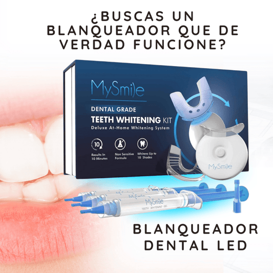 MYSMILE Kit Blanqueador LED Profesional para Dientes Sensibles CON GARANTÍA DE SATISFACCIÓN - Tiendu Honduras