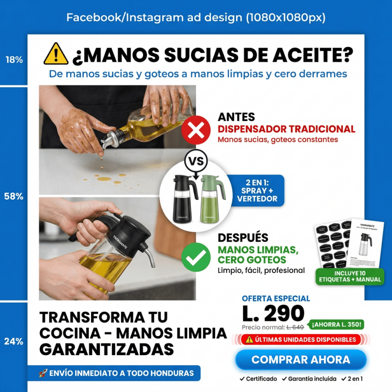 OilSpray Pro – Pulverizador Premium para Aceite y Cocina AMAZON CON GARANTIA Y CERTIFICACION - Inversiones Alkosto