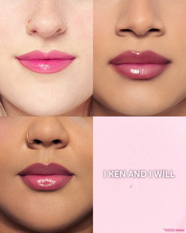 PH Lip Oil Barbie™ x Beauty Creations 2 Lipgloss incluidos (Unstoppable: tono rosado con aroma a sandía 🍉 I Ken &amp; I Will: tono natural con aroma a lichí 🍑) - Tiendu Honduras