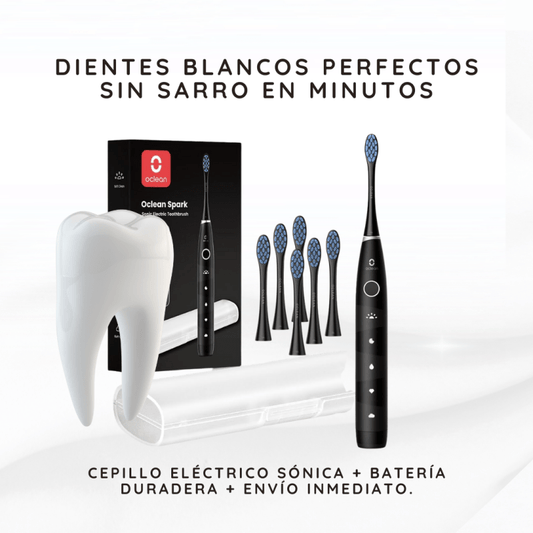 PowerBrush Pro™ – Cepillo Eléctrico Inteligente con 5 Modos + Cabezales Intercambiables y Garantía Extendida - Tiendu Honduras