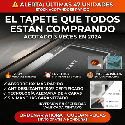 Tapete de Baño Antideslizante y Absorbente MontVoo – 24×16 pulgadas - Inversiones Alkosto